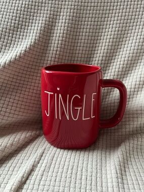 Rae Dunn Red JINGLE Mug 20oz